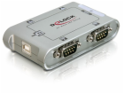 DeLOCK USB 2.0 Adapter, USB-A Stecker > 4x Seriell RS-232...