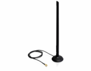 Delock SMA WLAN Antenna with Magnetic Stand and Flexible Joint 6.5 dBi - Anténa - Wi-Fi - 6.5 dBi - všesměrová