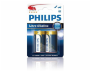 Philips baterie C ExtremeLife+, alkalická - 2ks