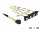 Delock Kabel Mini SAS HD SFF-8643 > 4 x SATA 7 pin samice...