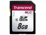 Transcend 8GB SDHC (Class 10) MLC průmyslová paměťová karta (bez adaptéru], 20MB/s R, 16MB/s W