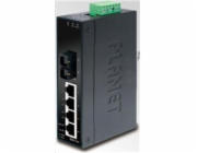 Planet ISW-511, 4x 10/100Base-TX+ 1x 100FX 2km, MM, DIN, IP30