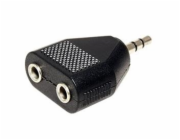 Redukce jack3,5 M - 2x jack3,5 F 