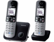 Stolní telefon Panasonic KX-TG6812PDB černo-stříbrný