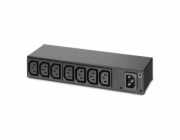 APC Rack PDU, Basic, 0U/1U, 120-240V/15A, 220-240V/10A, (8) C13, IEC-320 C14