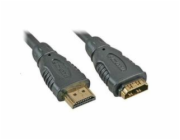 PREMIUMCORD Kabel prodlužovací HDMI - HDMI 2m, zlacené konektory