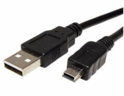 Kabel goobay USB 2.0 - Mini USB 5pin M/M 0,15m, černý