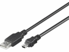 Kabel USB 2.0, A-B mini, 5pinů, 2m