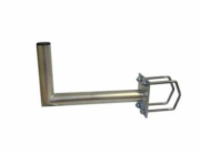 Držák antény na balkón s hranatým zábradlím, žárový zinek, délka 35cm