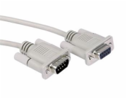 Kabel Value MD9-FD9 pro sériovýpřenos dat 10m, světle šedý