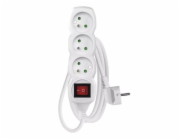 Emos prodlužovací šňůra P13115 - 3 zásuvky, 1.5m, s vypínačem