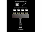 AKASA RGB LED splitter, 4-pin rozbočovač pro RGB LED pásk...