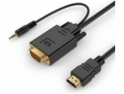 GEMBIRD A-HDMI-VGA-03-10 HDMI to VGA and audio adapter ca...