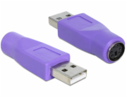 Delock - Adaptér klávesnice / myši - PS/2 (F) do USB (M)