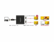Delock - Externí video adaptér - STDP4320 - USB-C - 2 x HDMI - černá - maloobchod