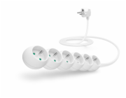 CONNECT IT prodlužovací kabel 230 V, 6 zásuvek, 2 m, bez vypínače (bílý)
