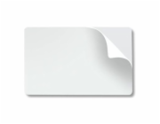 Bílé samolepící plastové karty - 500ks