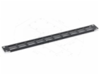 TRITON 19" záslepka 1U perforovaná oválem 36 x 6 mm, černá