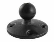 RAM Mounts kruhový adaptér/úchyt na rovné povrchy s AMPS vzorem děr, s čepem 1", plast, RAP-B-202U