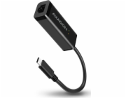 AXAGON ADE-SRC, USB-C 3.2 Gen 1 - Gigabit Ethernet síťová karta, auto instal, černá