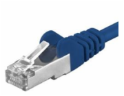 PREMIUMCORD Patch kabel CAT6a S-FTP, RJ45-RJ45, AWG 26/7 7m modrá