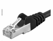 PREMIUMCORD Patch kabel CAT6a S-FTP, RJ45-RJ45, AWG 26/7 7m černá