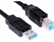 PREMIUMCORD Kabel USB3.0 propojovací A-B, Super-speed 5Gbps, 5m
