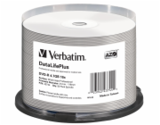 Verbatim DVD-R 4,7GB 16x, AZO, printable, spindle, 50ks (43744) VERBATIM DVD-R 4,7GB/ 16x/ Profesional printable Non ID/ 50pack/ spindle