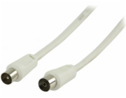 Kabel Nedis anténní 75 Ohm, IEC, M-F, 3m