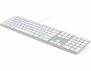Klávesnice Matias FK318LS-UK Wired White &amp; Silver US (FK318LS-UK)
