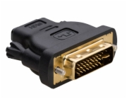 Akyga adaptér DVI-M 24+5/HDMI-F/Duplex/cerná