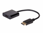 Akyga adaptér DisplayPort/HDMI/ABS/PVC/cerná