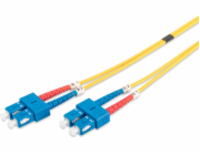 Digitus Fiber Optic Patch Cord, SC to SC OS2, Singlemode 09/125 µ, Duplex, Length 10m