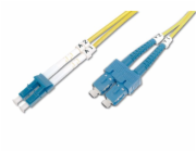 Digitus Fiber Optic Patch Cord SC (APC) to LC (PC), Singlemode 09/125 µ, Duplex Length 3 m