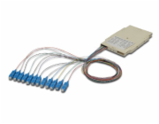 Digitus FO sestřihová kazeta s 12 barevnými pigtaily SC (UPC), MM OM4 50/125 µ, LSZH