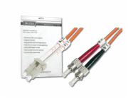 Digitus Fiber Optic Patch Cord, LC to ST Multimode, OM2, 50/125 µ, Duplex Length 10m