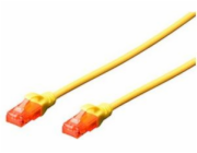 Digitus Ecoline Patch Cable, UTP, CAT 6e, AWG 26/7, žlutý 5m, 1ks