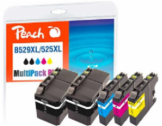 PEACH kompatibilní cartridge Brother LC529XL/LC525XL MultiPack Plus, 2xbk, c, m, y, 2x50 ml, 3x15 ml