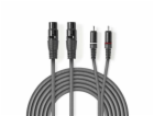 Nedis COTH15230GY15 - XLR Audiokabel | 2x XLR 3pinová Zás...