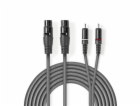 Nedis COTH15230GY30 - XLR Audiokabel | 2x XLR 3pinová Zás...