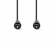 Nedis CAGB25000BK30 - Optický Audiokabel | TosLink Zástrčka - TosLink Zástrčka | 3 m | Černá barva