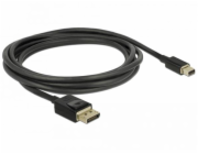 Delock - Kabel DisplayPort - DisplayPort s piny (male) do Mini DisplayPort s piny (male) - 2 m - černá - podpora 8K