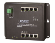 Planet WGS-4215-8T2S plochý L4 switch, 8x1Gb, 2x1Gb SFP, 12-48VDC/24VAC, -40~75°C, IP30, fanless