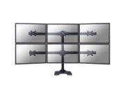 Neomounts FPMA-D700DD6 - Stojan - pro 6 LCD displejů - černá - velikost obrazovky: 10"-27" - stolní stojan, upevnitelné na stůl