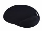 C-TECH Podložka pod myš gelová MPG-03, černá, 240x220mm