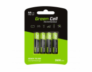 Green Cell Rechargeable Batteries 4x AA R6 2600mAh