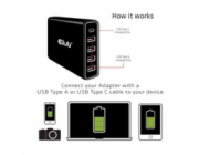 Club3D Nabíječka USB Typ A a C, 5 portů, 111 W