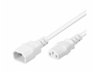 PREMIUMCORD Prodlužovací kabel síť 230V, C13-C14, bílý 3m