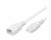 PREMIUMCORD Prodlužovací kabel síť 230V, C13-C14, bílý 3m
