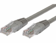 TB Měděný patchcordový kabel Cat.5e RJ45 UTP 0,5 m šedý